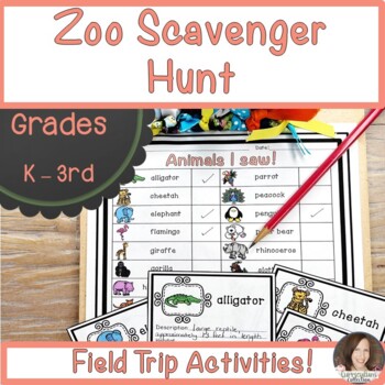 Preview of Zoo Scavenger Hunt | Zoo Field Trip Activities