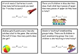 Scavenger Hunt cards - Multiplication word problems (diffe