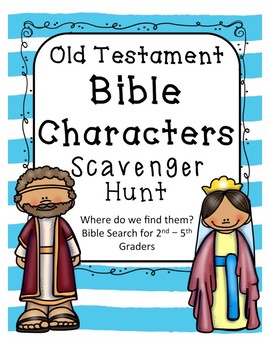 Preview of Scavenger Hunt for Bible Characters in the Old Testament