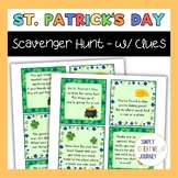 Scavenger Hunt for St Patricks Day - St Pattys Day Classro