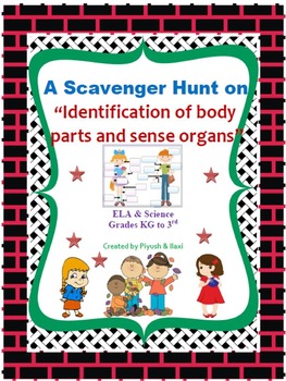 Body Parts and Sense Organs Scavenger Hunt | TpT