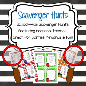 Preview of Scavenger Hunts - Seasonal and School-Wide