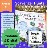 Scavenger Hunts and Review Mini-Lesson on Simile Metaphor 