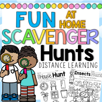 Preview of Scavenger Hunts at Home Distance Learning K-1