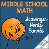 Scavenger Hunts for Middle School Math Bundle