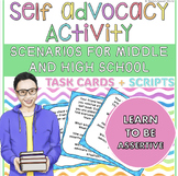 Self Advocacy Activities - Social Skills for Middle and Hi