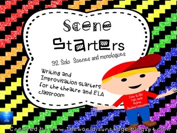 Preview of Scene Starter Task Cards: Monologues and Solo Scenes
