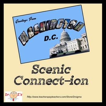 Preview of Connect The Dots - Scenic Connections - Washington, D.C.