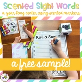 Sight Word Practice with Scented Markers {A Free Sample}
