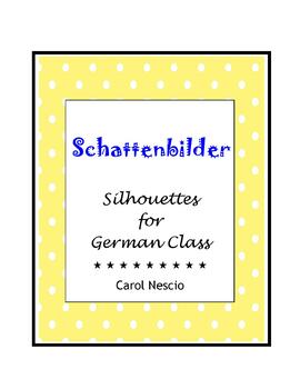 Preview of Schattenbilder ~ Silhouettes For German Class ~ German Adjectives
