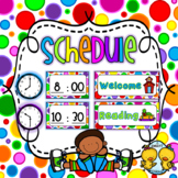Schedule {Bright Polka Dots Background – 90 Cards}