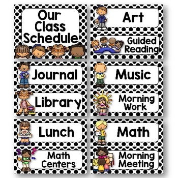 Schedule Cards Editable by Teacher Joey | TPT
