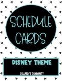 Schedule Cards - Disney Theme