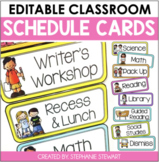 Schedule Cards EDITABLE - Classroom Daily Visual Schedule Cards