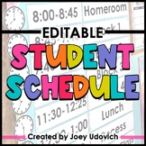 Schedule Cards Editable | Clocks | Back to School | Classr