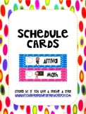 Schedule Cards- Polka Dots