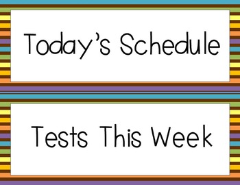 Schedule Cards (Safari Theme) by Keeping it Simple in Second Grade