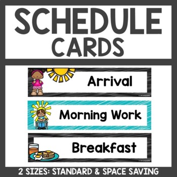 Schedule Cards Teal and Black Classroom Decor by Teaching Superkids