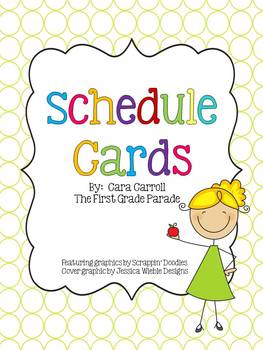 Schedule Cards {The First Grade Parade}