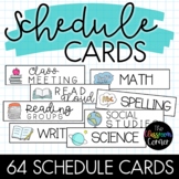 Schedule Cards for Back to School