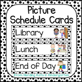 Schedule Cards for Black and White Classroom Decor