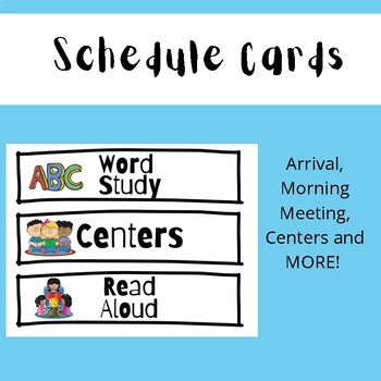 Schedule Cards for Classroom by Peyton Lowenthal | TPT
