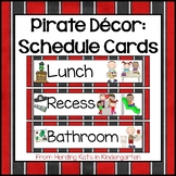 Schedule Cards for Pirate Classroom Decor