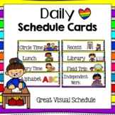 Schedule Cards for a Visual Schedule (Editable)- For Preschoolers