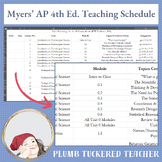 Myers' Psychology for the AP Course (4th Ed.) Schedule & R