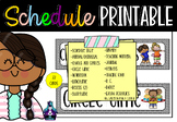 Schedule for preschool