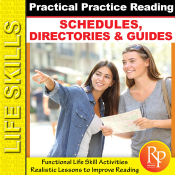 Preview of Practical Practice Reading: Schedules, Directories & Guides | Life Skills