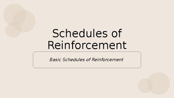 Preview of Schedules of Reinforcement PowerPoint - Study for BCBA Exam