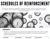 Schedules of Reinforcement Application Practice (Answer Ke
