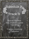 Scheduling & Progress Monitoring BUNDLE for Special Education