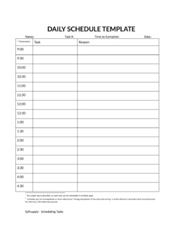 Scheduling Task (Daily) - Cognitive Communication/Executive Functioning