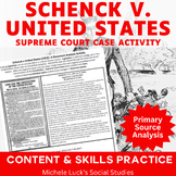 Schenck v United States 1919 Supreme Court Case Document A
