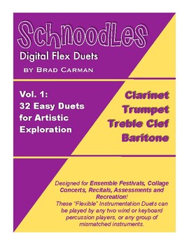 Schnoodles Flex Duet Repertoire for Band: Trumpet, Clarinet, Baritone