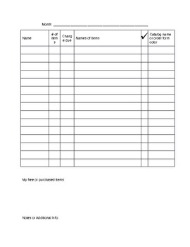 Preview of Scholastic Book Club Order Form