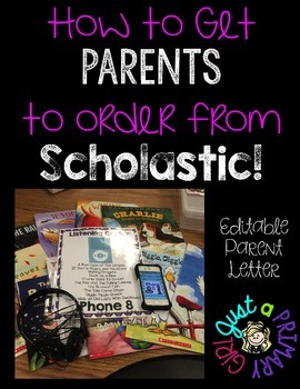 Preview of Scholastic Book Club Parent Letter