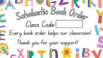 Preview of Scholastic Book Order