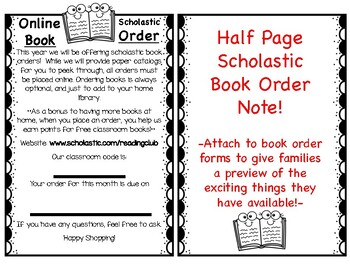 Scholastic Book Order Form, 1990, Front page of the Scholas…