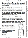 Scholastic Book Order Parent Letter