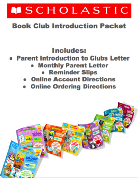 Preview of Scholastic Book Order Parent Packet