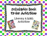 Scholastic Book Order Printable Activities!