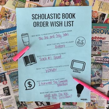 Preview of Scholastic Book Order Wish List