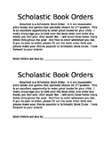 Scholastic Book Orders Note