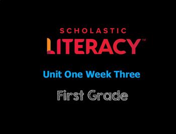 Preview of Scholastic Literacy Unit 1 Week 3 "My Family & Me" Flipchart First Grade