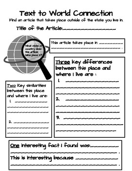 SIMPLIFIED EXTENSION WORKSHEETS FOR SCHOLASTIC NEWS MAGAZINE - Adulting  Made Easy LLC