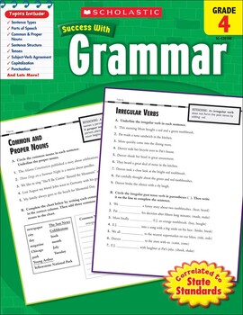 Preview of Scholastic Success with Grammar Grade 4