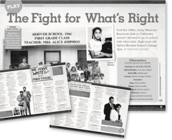 Preview of Scholastics Storyworks Jr. The Fight for What is Right Vocabulary